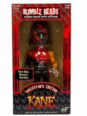 WWF Rumble Heads Kane Bobblehead Series 1 Collector’s Edition Factory Sealed